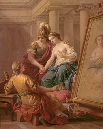 Louis Jean Francois Lagrenee Apelles verliebt sich in die Geliebte Alexander des Groben Germany oil painting art